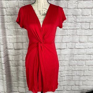 Rolla Coster Red Twist Front Dress Size L NWT